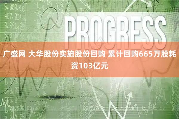 广盛网 大华股份实施股份回购 累计回购665万股耗资103亿元